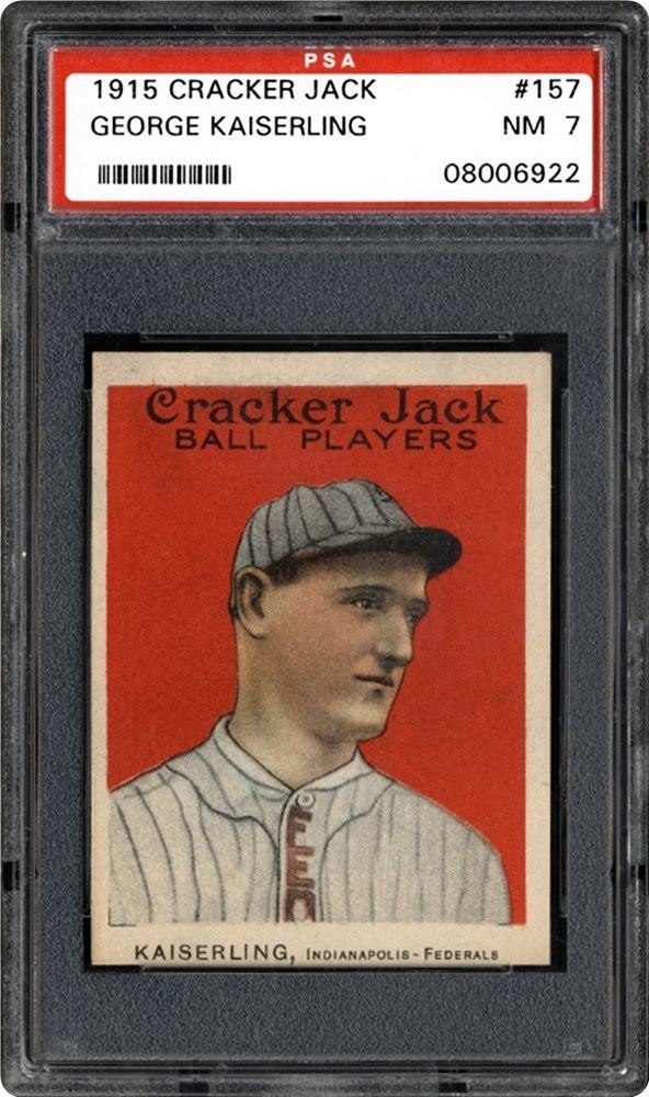 George Kaiserling 1915 Cracker Jack George Kaiserling PSA CardFacts