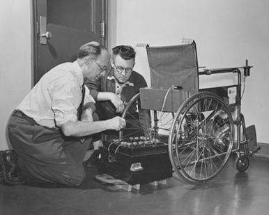 George Klein (inventor) Electric Wheelchair In 1952 George Klein invented the motorized