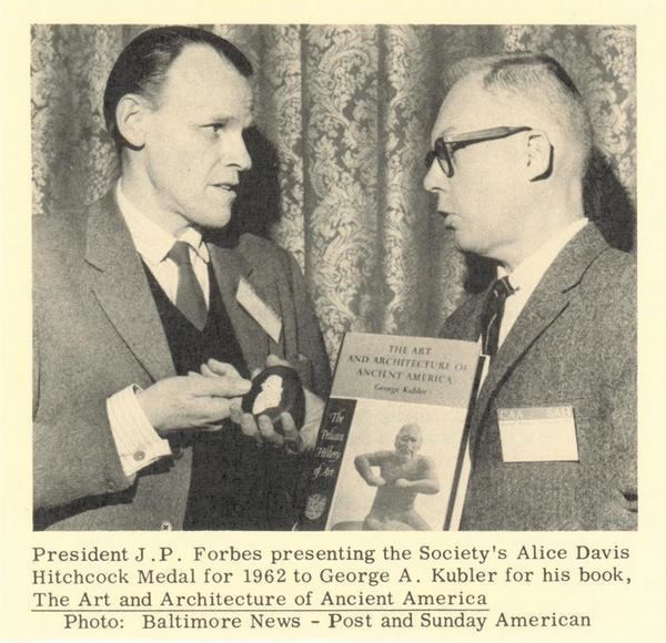 George Kubler SAH on Twitter tbt George Kubler receives the 1962 Hitchcock