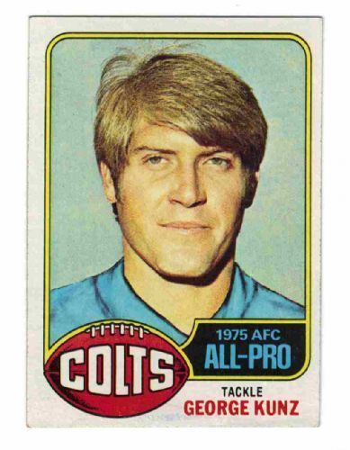 George Kunz BALTIMORE COLTS George Kunz 410 Topps 1976 NFL American
