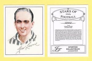 George Lowrie FOOTBALL JF SPORTING FOOTBALLER CARD 1940s GEORGE LOWRIE OF