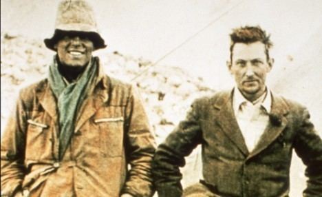 The two mountaineers, George Mallory, and his climbing partner Andrew Irvine