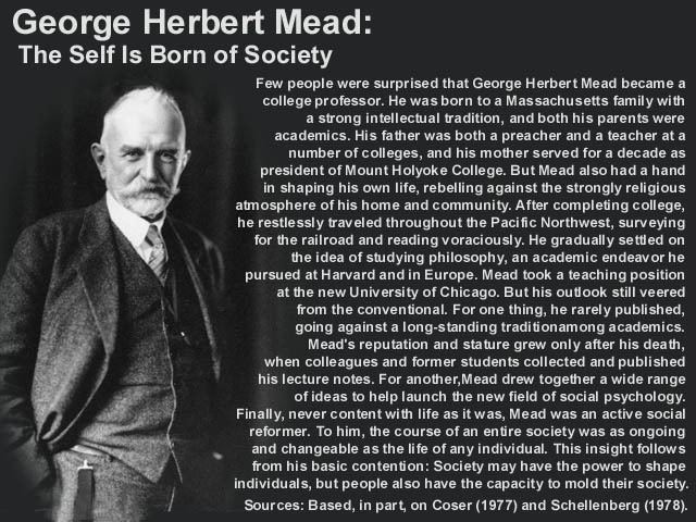 George Meads George Herbert Mead39s quotes famous and not much