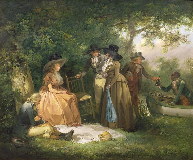 George Morland The Angler39s Repast by George Morland