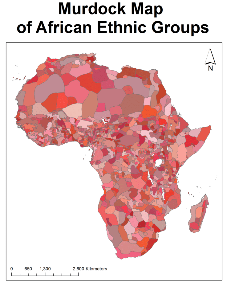 George Murdock African Conflict and the Murdock Map of Ethnic Boundaries