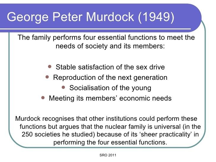 George Murdock SociologyExchangecouk Shared Resource