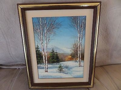 George Neczyporuk George Neczyporuk painting Winter Trees Landscape Framed 115 X 95