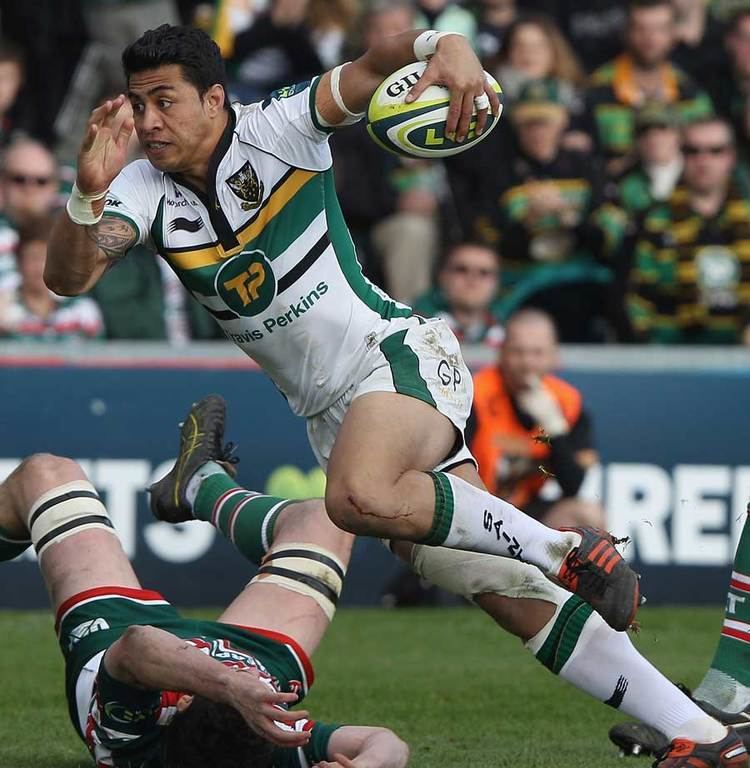 George Pisi Northampton39s George Pisi goes on the charge Rugby Union