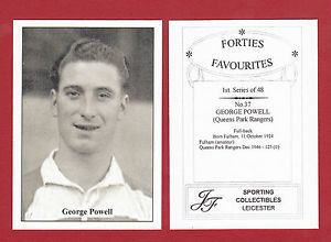 George Powell (footballer) JF SPORTING FORTIES FAVOURITE FOOTBALLER CARD GEORGE POWELL OF
