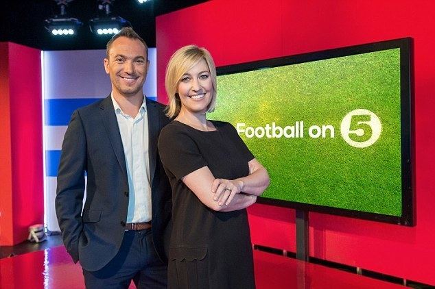George Riley (broadcaster) Channel 5 confirm Kelly Cates and George Riley for Football League