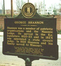 George Shannon (explorer) Lewis and Clark in Kentucky Kentucky people Historical markers