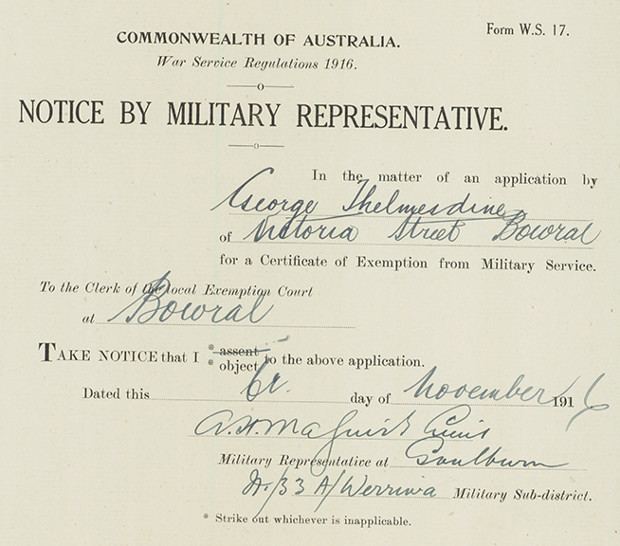 George Shelmerdine MEC George Shelmerdine New South Wales Anzac Centenary State