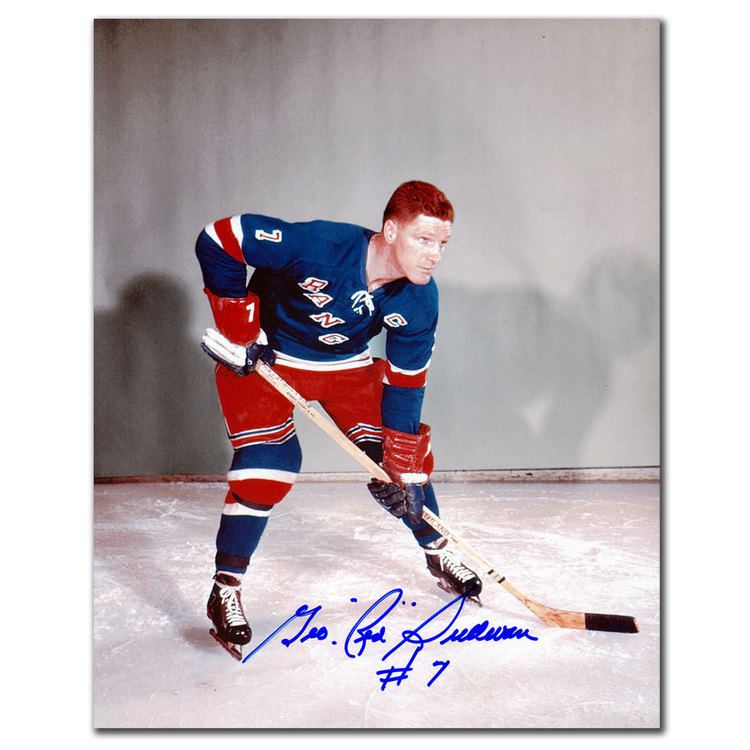 Red Sullivan George Red Sullivan New York Rangers Autographed 8x10 NHL Auctions