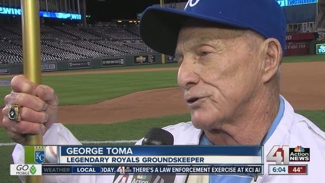 George Toma VIDEO Former Royals groundskeeper George Toma watches