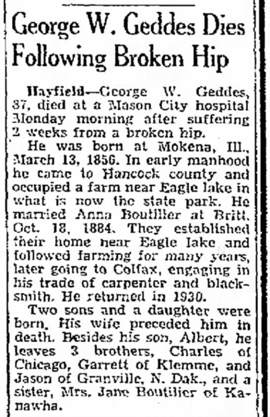 George W. Geddes George W Geddes Obituary Newspaperscom