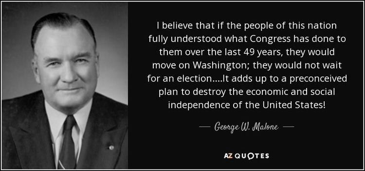 George W. Malone QUOTES BY GEORGE W MALONE AZ Quotes