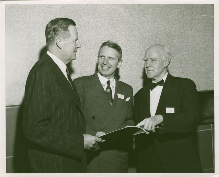 George W. Merck Alan Gregg with George W Merck and New Jersey Governor A E
