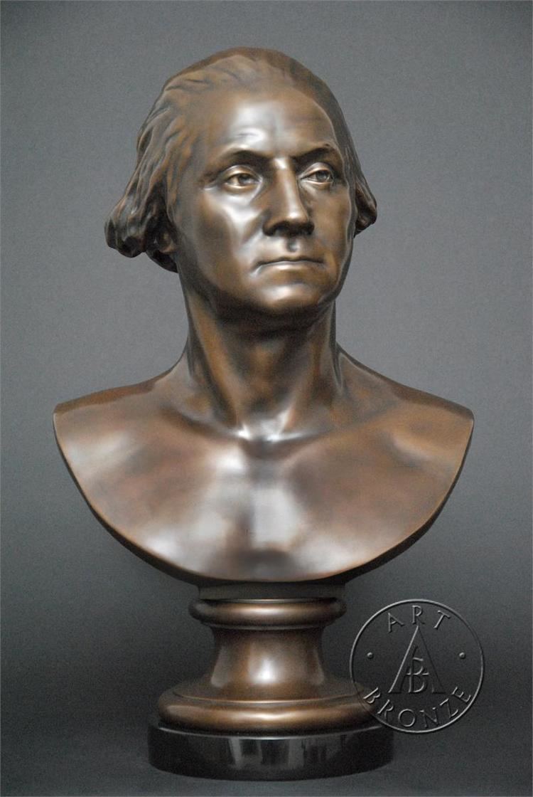 George Washington (bust by Houdon) A fine bronze bust of President George Washington by JeanAntoine
