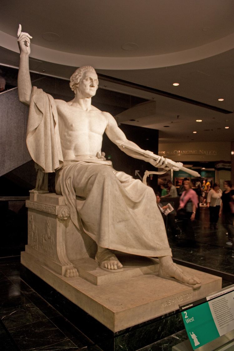 George Washington (Greenough) FileGeorge Washington Greenough statue leftjpg Wikimedia Commons