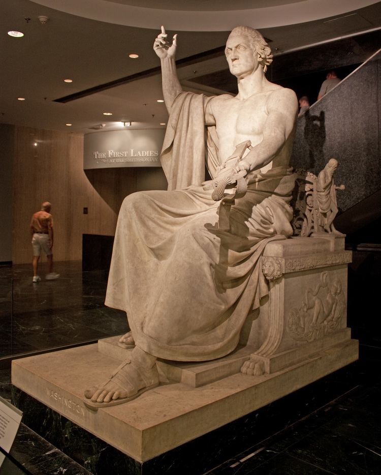 George Washington (Greenough) FileGeorge Washington Greenough statue rightjpg Wikimedia Commons