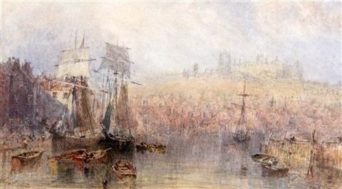 George Weatherill (footballer) Shipping in the Whitby Harbour by George Weatherill on artnet