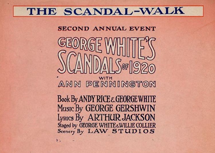 George White's Scandals George White39s Scandals of 1920 Gershwin