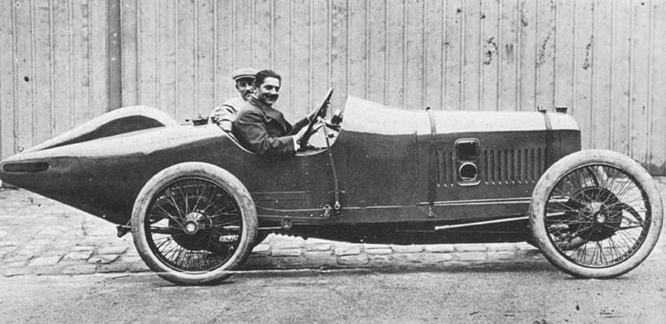Georges Boillot Boillot at 1914 French GP First Super Speedway