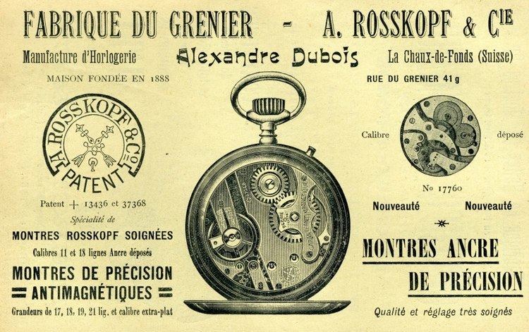 Georges Frederic Roskopf La drle de montre de Monsieur Roskopf Diacronie