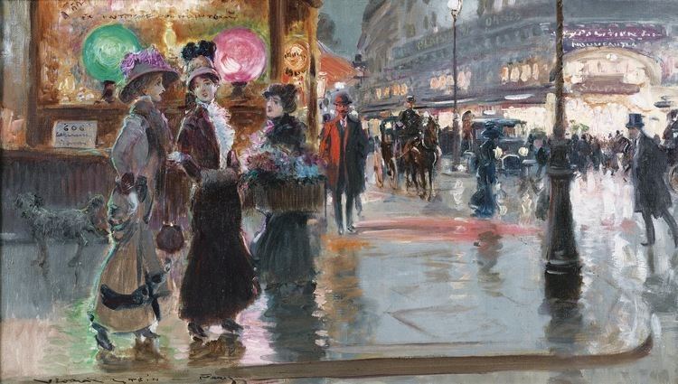 Georges Stein Georges Stein Parisian Street Scene painter TuttArt Pittura