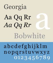 Georgia (typeface) httpsuploadwikimediaorgwikipediacommonsthu