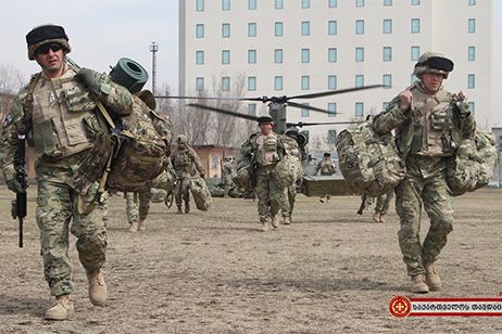 Georgian Armed Forces Agendage Georgian troops begin 6month mission in Afghanistan