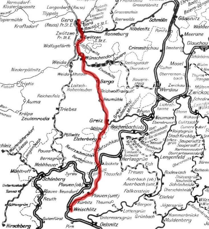 Gera Süd–Weischlitz railway