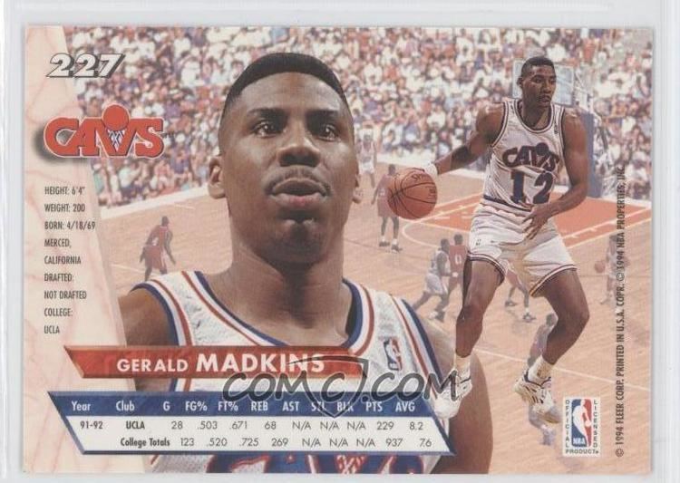 Gerald Madkins imgcomccomiBasketball199394FleerUltra227
