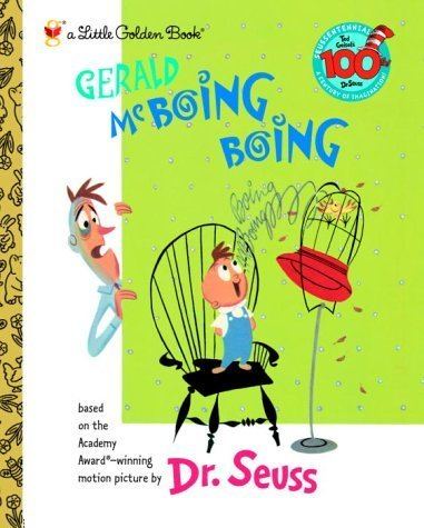 Gerald McBoing-Boing Gerald McBoing Boing Little Golden Book Dr Seuss 9780375827211