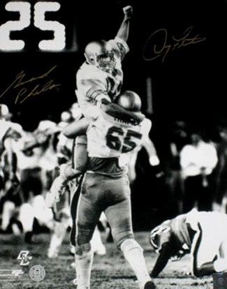 Gerard Phelan Doug Flutie Gerard Phelan autographed Boston College 1984 Hail