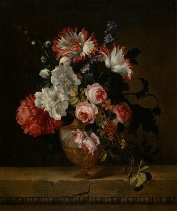 Gerard van Spaendonck A vase of flowers by Gerard van Spaendonck by Spaendonck