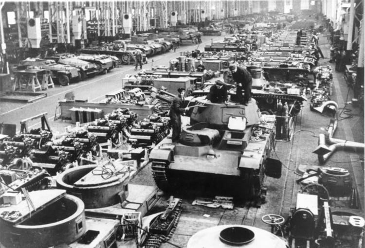 German armored fighting vehicle production during World War II