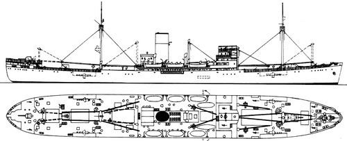 German auxiliary cruiser Pinguin TheBlueprintscom Blueprints gt Ships gt Cruisers Germany gt DKM