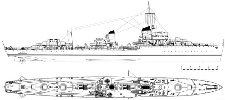 German destroyer Z16 Friedrich Eckoldt httpswwwtheblueprintscomblueprintsdepotsh