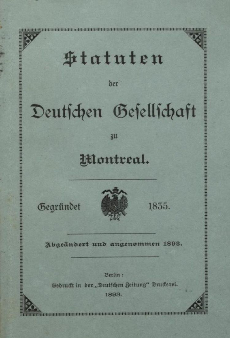 German Society of Montreal