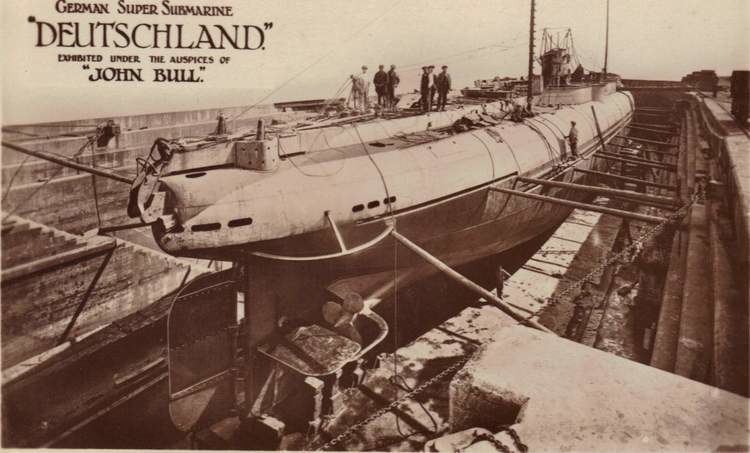 German submarine Deutschland Cargo Submarine UDeutschland Artifacts and Model Page 2