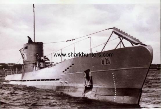 German submarine U-26 (1936) sharkhunterscomU26aaJPG