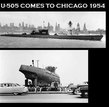German submarine U-505 U505 WWII GERMAN SUBMARINE COMES TO CHICAGO 1954 CHUCKMAN39S