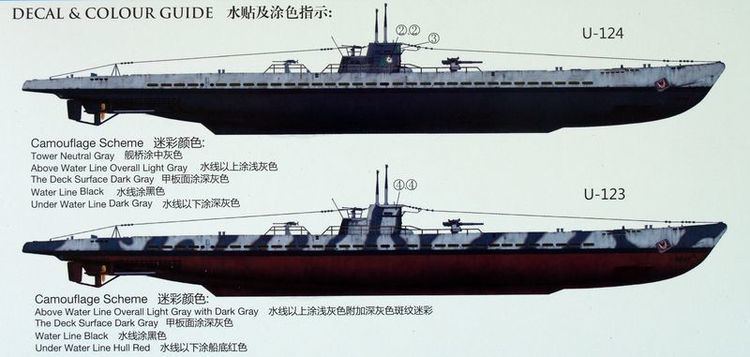 German submarine U-511 German Long Range Submarine UIXB FindModelKitcom