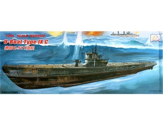 German submarine U-511 Electric 1200 Scale German UBoat U511 Type IXC Warship Model