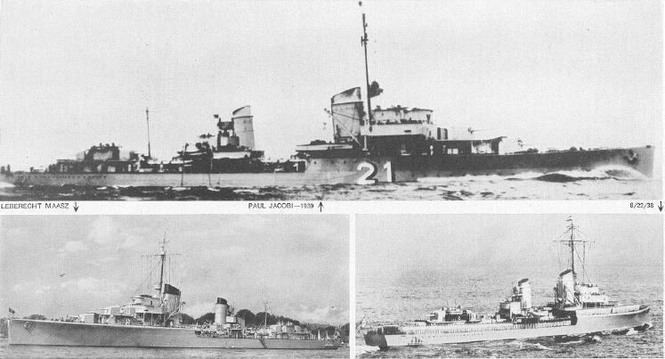 German World War II destroyers