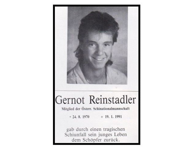 Memorial of Gernot Reinstadler's tragic skiing accident