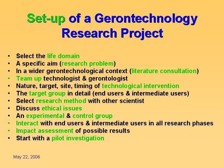 Gerontechnology