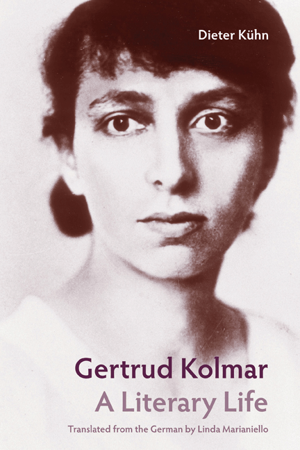 Gertrud Kolmar Gertrud Kolmar Northwestern University Press