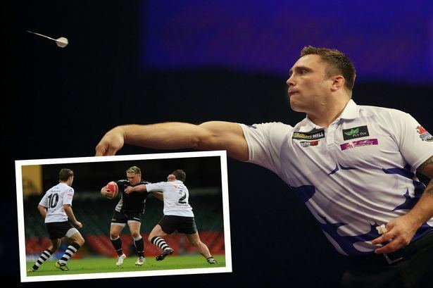 Gerwyn Price From lineouts to checkouts Exrugby star Gerwyn Price